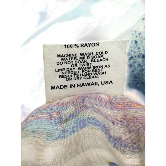 Jams World Facade Top Button-Up Colorful Hawaiian Shirt Short Sleeve Womens XXL - Picture 7 of 7